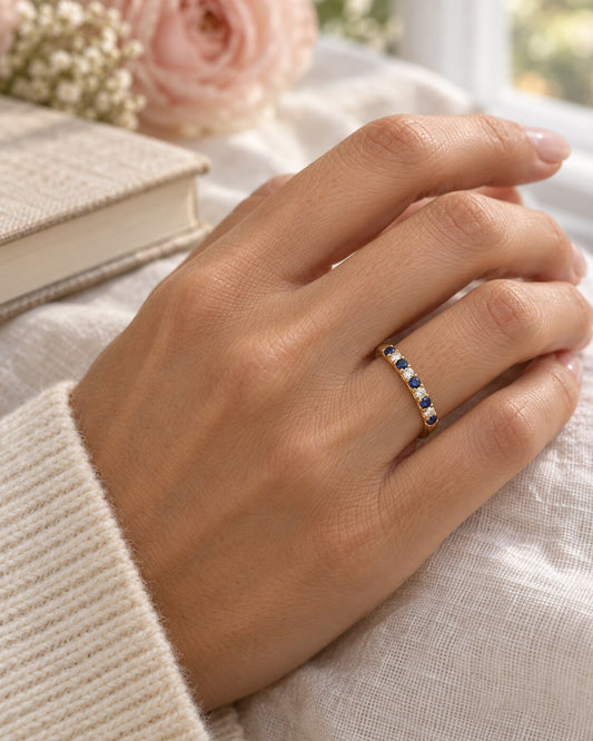 Entwined Sapphire Band.