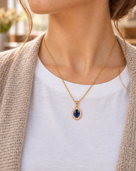 Evermore Sapphire Pendant