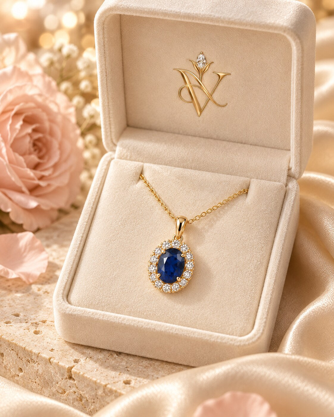 Evermore Sapphire Pendant