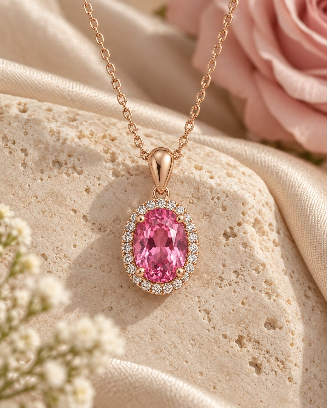Beloved Pink Sapphire Pendant