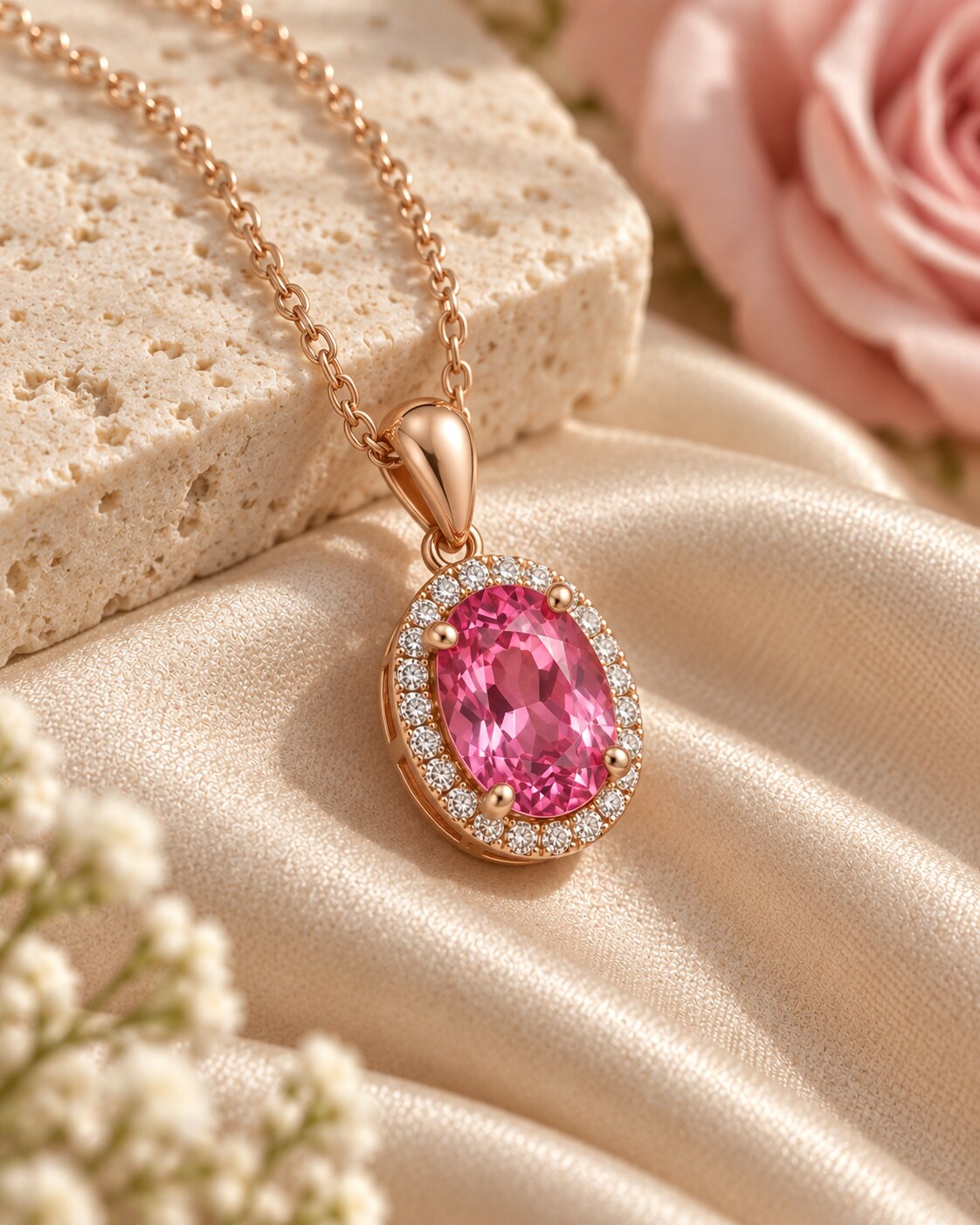 Beloved Pink Sapphire Pendant