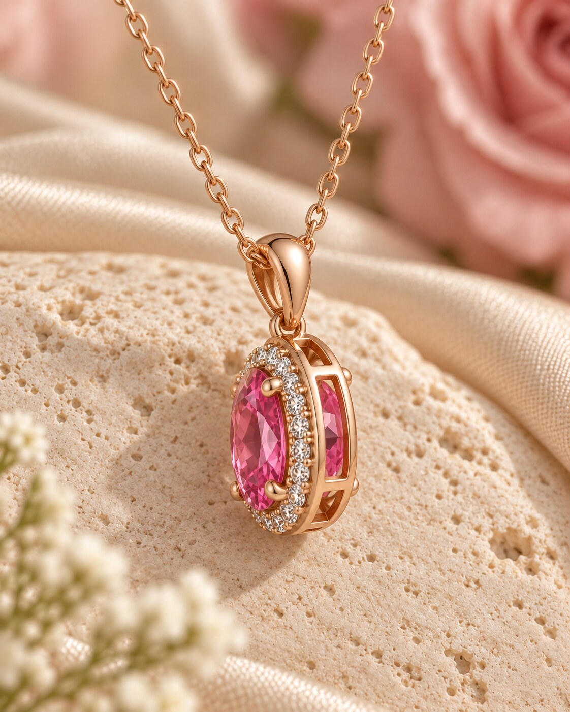 Beloved Pink Sapphire Pendant