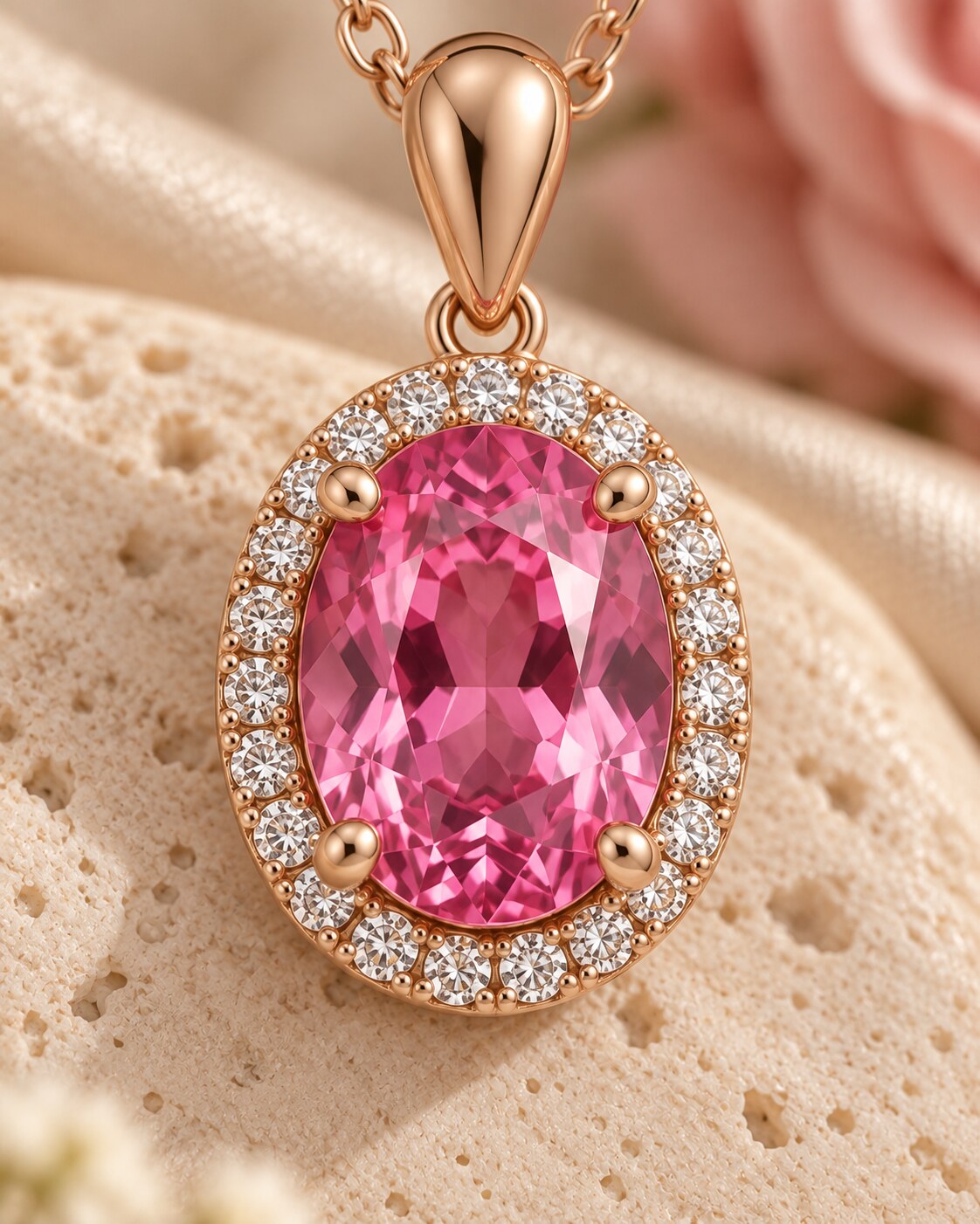 Beloved Pink Sapphire Pendant