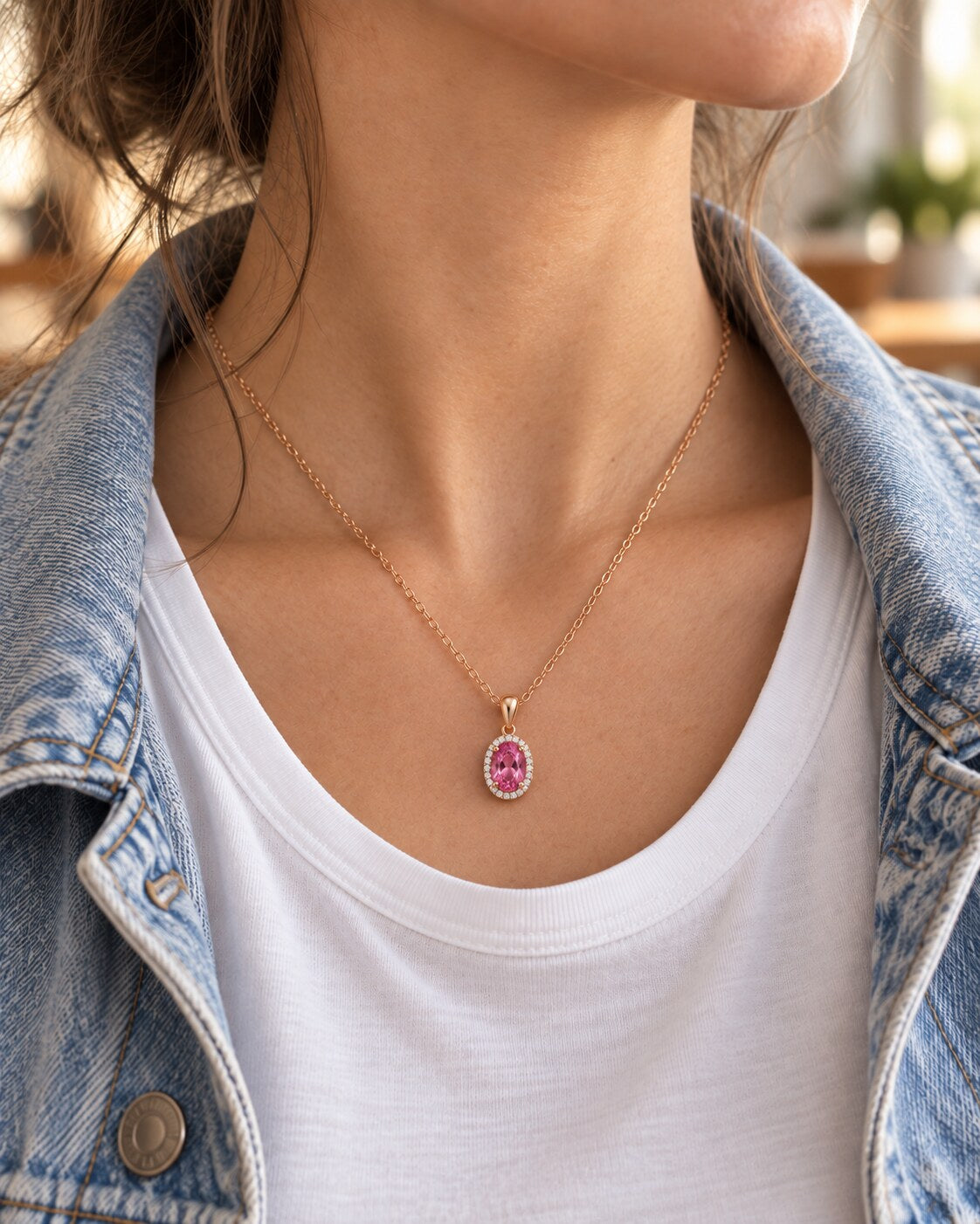 Beloved Pink Sapphire Pendant
