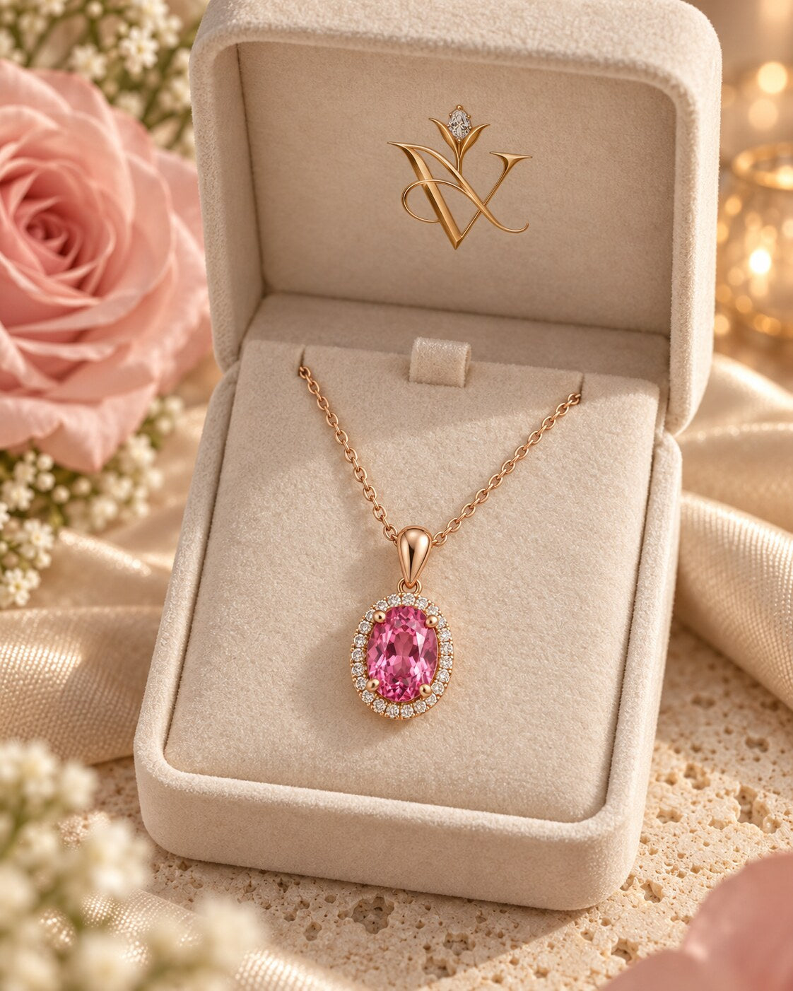 Beloved Pink Sapphire Pendant