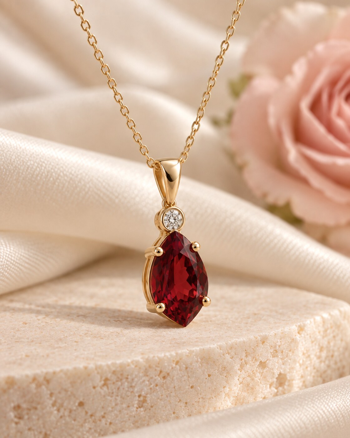 Devotion Garnet Necklace