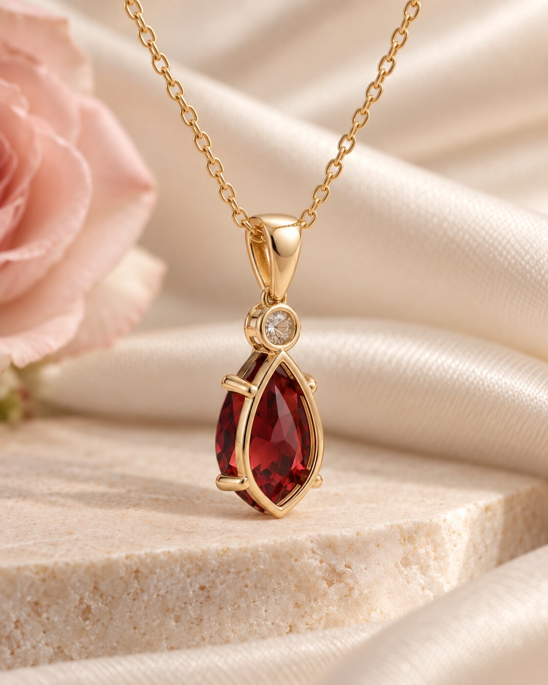 Devotion Garnet Necklace